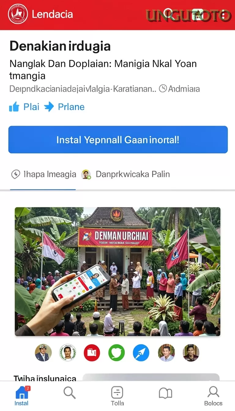 Cuplikan layar PRG007 — halaman utama